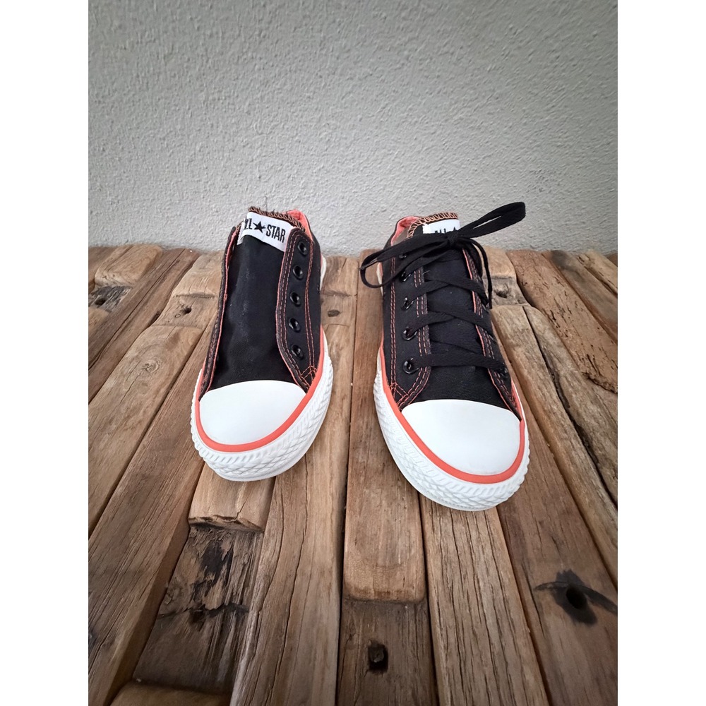 Converse All Star Low Top 6W 4M Black Orange Tripwire RnD Sneakers 122683F